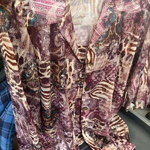 Women's Multicolor Patterned Blouse